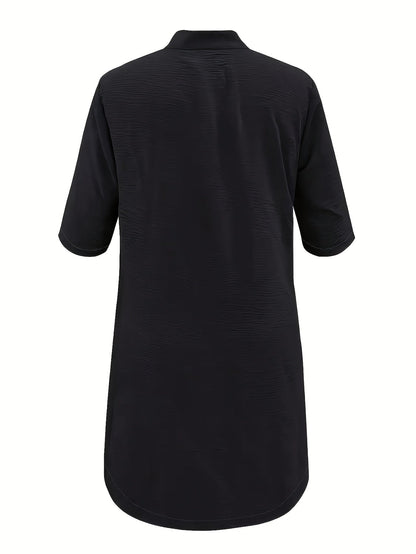 Sarah™ | Button-Down Linen Shirt Dress