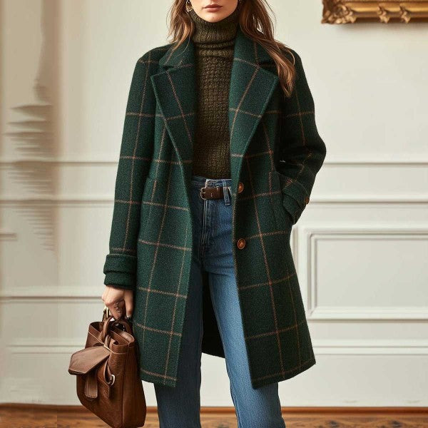 Clara – Classic Check Coat