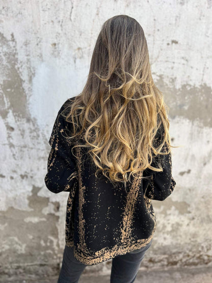 ALINA | Textured Knit Jacket with Buttons