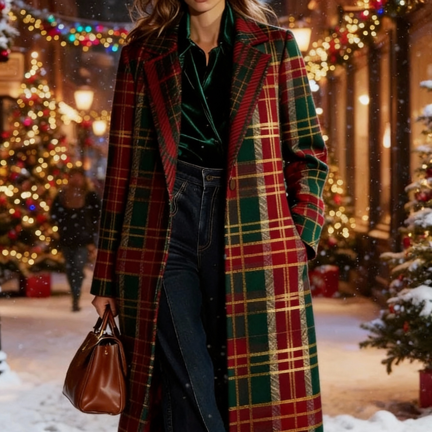 Clara - Classic Plaid Coat