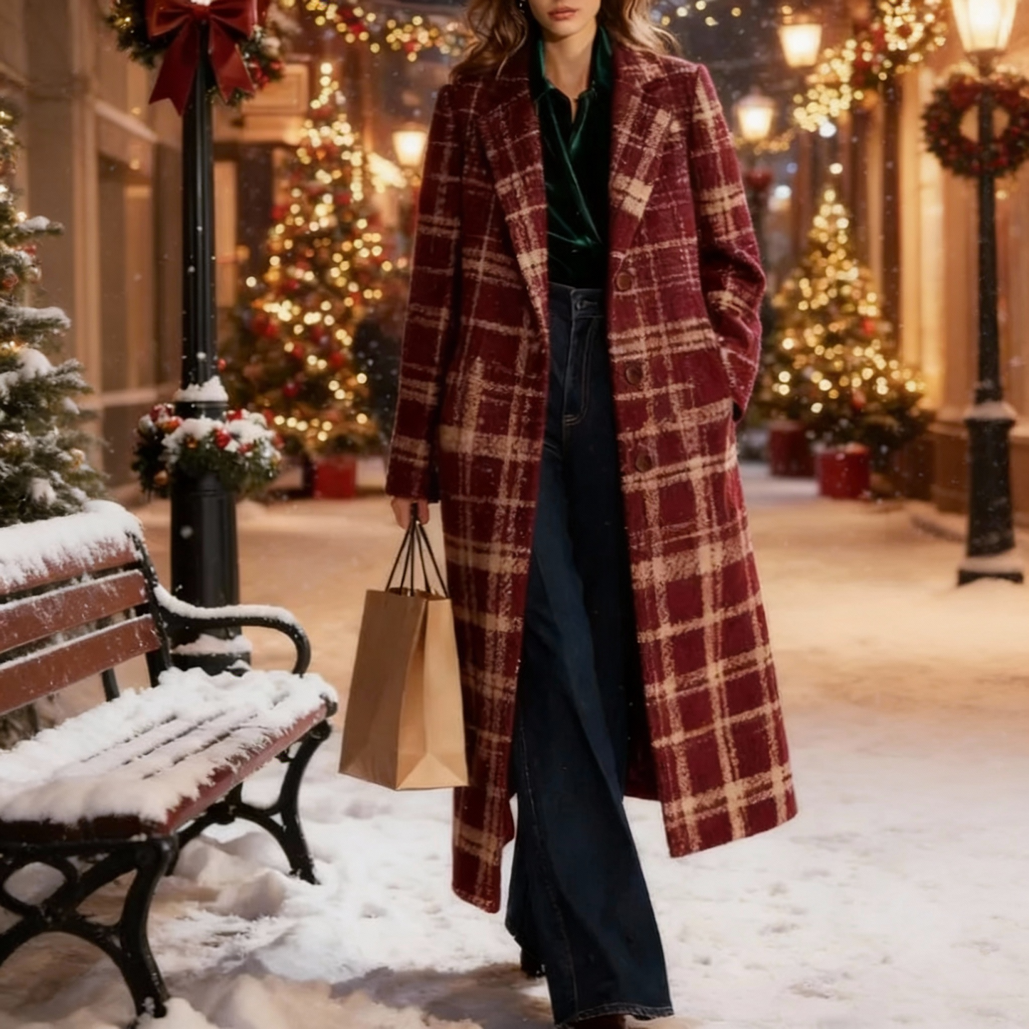 Clara - Classic Plaid Coat