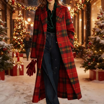 Clara - Classic Plaid Coat