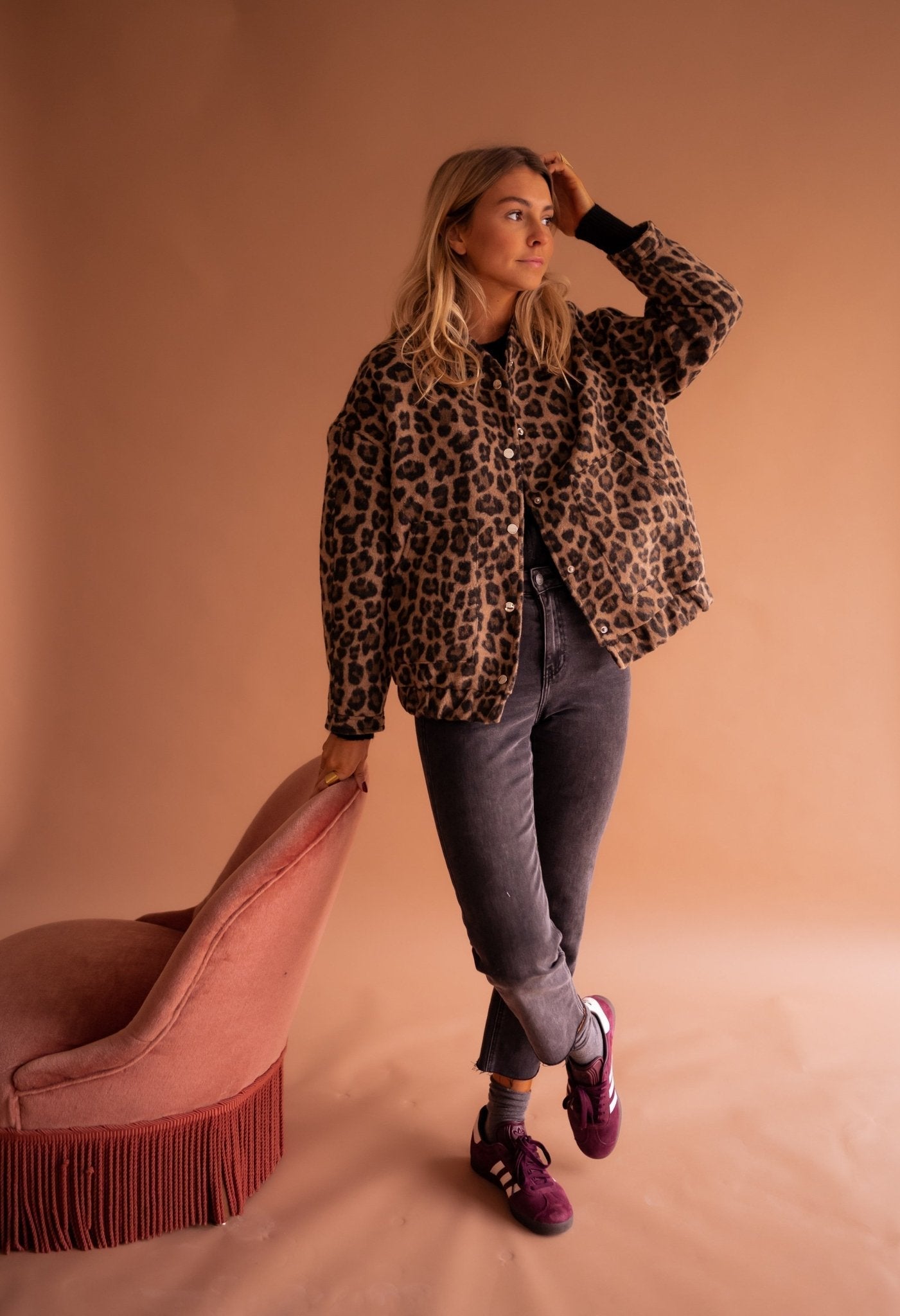 SOFIA | Bold Style Jacket with Leopard Print