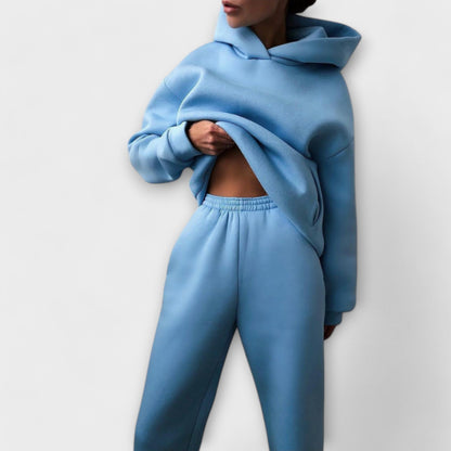 Oversized Jogging Suit with High Waist