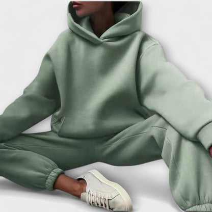 Oversized Jogging Suit with High Waist