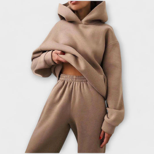 Oversized Jogging Suit with High Waist