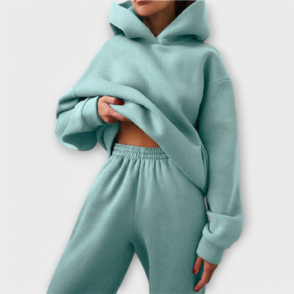 Oversized Jogging Suit with High Waist