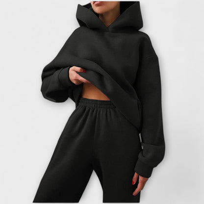 Oversized Jogging Suit with High Waist