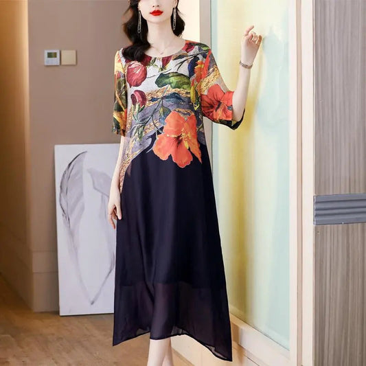 Debby | Elegant Dress with Floral Print