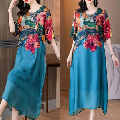 Debby | Elegant Dress with Floral Print