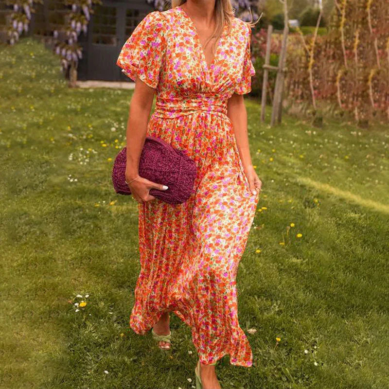 Naomi | Women's Dress with V-Neck