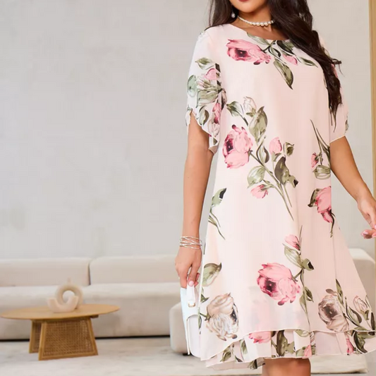 Cassie™ | Soft Bloom Layered Dress