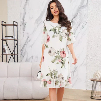 Cassie™ | Soft Bloom Layered Dress